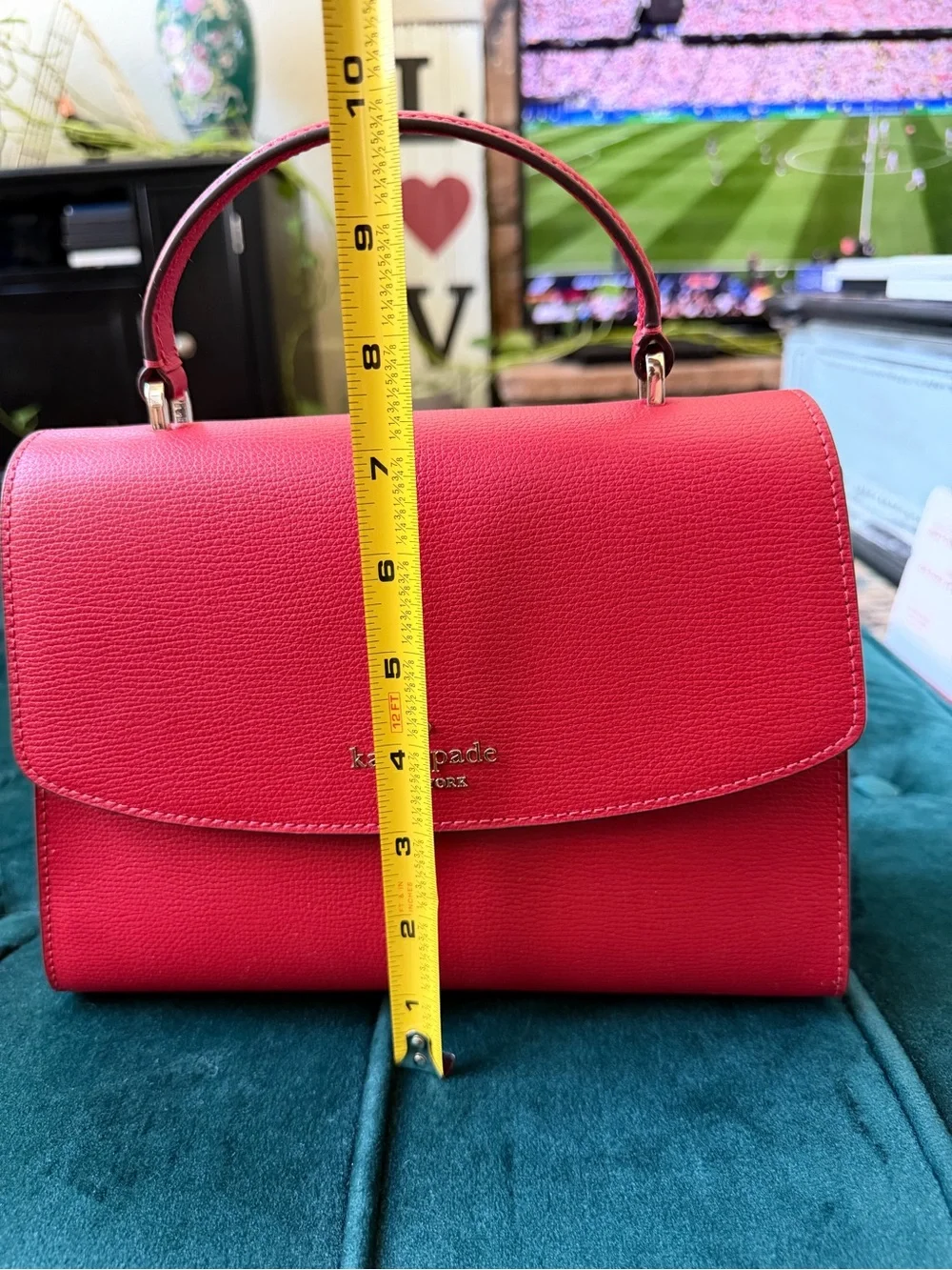 Kate Spade Darcy Red Top-Handle Purse - Picture 10 of 10
